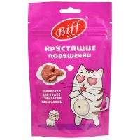 Хрустящие подушечки Biff для кошек с паштетом из баранины 60 г