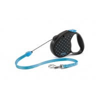 FLEXI Color M Cord 5 m Поводок-рулетка, трос, голубой, до 20 кг