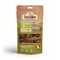 AlpenHof Лакомство Мини колбаски баварские из кролика для кошек 50г