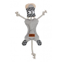EBI Игрушка для собак мягкая "Funky Leo", серая, 29х40см