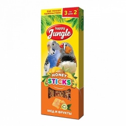 Happy Jungle Палочки для птиц мед и фрукты 3 шт