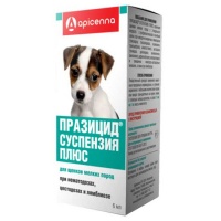 ПРАЗИЦИД ПЛЮС суспензия антигельминтнaя для щенков мелких пород, 1мл/1кг, фл.6мл