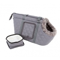SCRUFFS Сумка-переноска для собак "Wilton", серая, 38х20х24см