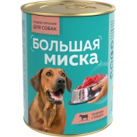 Зоогурман Большая миска консервы для собак Телятина с рубцом