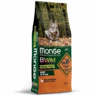 Monge Dog BWild GRAIN FREE беззерновой корм из мяса утки с картофелем для взрослых собак всех пород