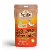 AlpenHof Лакомство Мини колбаски баварские из утки для кошек 50г
