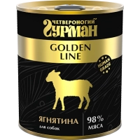 Четвероногий гурман Golden Line консервы для собак с ягненком в желе