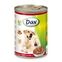 Dax консервы с говядиной для собак, 1.24 кг