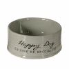 DUVO+ Миска для животных керамическая, "Happy Dog", серая