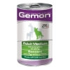 Gemon Dog Medium консервы для собак средних пород кусочки ягненка с рисом 1250г