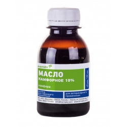 Масло камфорное 10%  фл.100 мл (Фармакс)