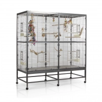 MONTANA Клетка для птиц "Paradiso 150", antik-platinum, 150x65x161см