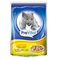 PreVital Classic консервы с курицей в желе для кошек, 100 г