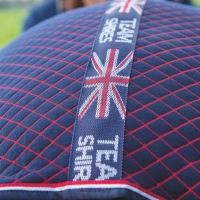 SHIRES TEMPEST Попона сушильная для лошади "Team SHIRES",165, синий