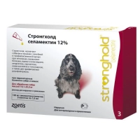 Стронгхолд 12% 120мг для собак 10,1 - 20 кг, 3 пип.