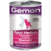 Gemon Dog Medium консервы для собак средних пород кусочки говядины с печенью 415г