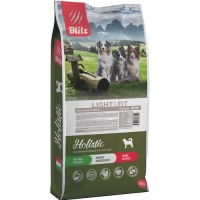Blitz Holistic Light&Fit корм б/зерн. для собак склонных к лишнему весу Индейка и Лосось