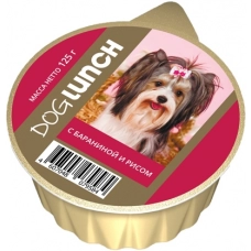 Dog Lunch консервы для собак крем-суфле Баранина с рисом