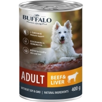 Mr.Buffalo ADULT консервы для собак Говядина и печень