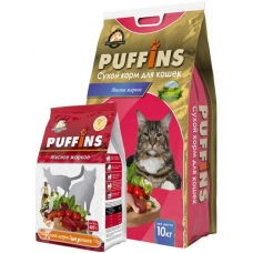 Puffins сухой корм для кошек Мясное жаркое