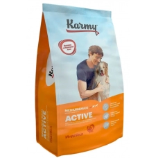 KARMY Active Medium & Maxi сухой корм для собак средних и крупных пород с повышенным уровнем физической активности, с индейкой